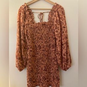 Free People Smocked Mini Dress